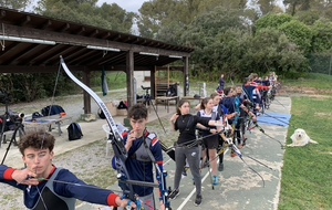 Les Pôles France Relève de Bordeaux, Dijon et Nancy sont en stage cette semaine au CREPS PACA site de Boulouris
Des conditions plus que printanières sur ces premiers jours de stage ont optimisé les conditions d'entrainement
L’occasion pour ces archers de préparer la saison sportive et mettre en place des situations de confrontation.
C’est également l’occasion pour 8 « anciens » du Pôle Espoirs de revenir s’entrainer sur le site qui les a vus se révéler
